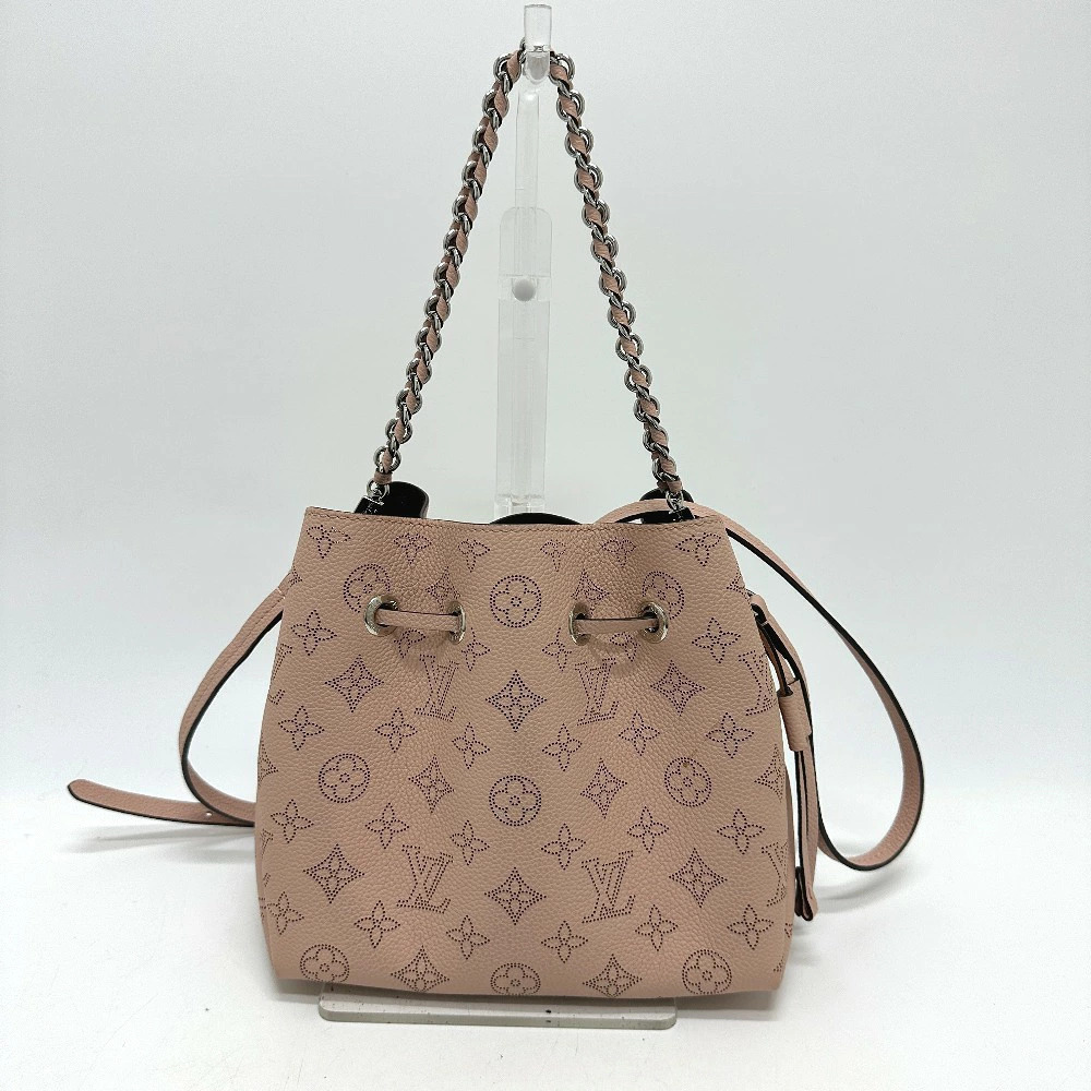 Louis Vuitton Mahina Shoulder Bella Pink Bag Drawstring Magnolia Chain